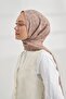 Cotton Monogram Geometric Pattern Shawl - Mink - 3