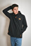 Diver Fabric Zippered Hooded Coat