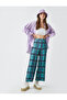 High Waist Patterned Jeans Trousers - 2