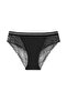 3-Piece Interlock Lace Detailed Glittery Elastic Waist Slip Women's Panties - 8