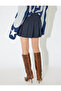 X Inji - Mini Pleated Button Detailed Short Skirt - 4