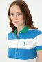 Women's Cobalt Blue Polo Neck T-Shirt 50262960-Vr045 - 2