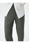 Elastic Waist Wide Leg Ribbed Trousers - 5