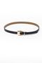 Women's Black 2 cm Bridged Light Buckle Belt
