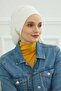 Flowy Combed Cotton Bonnet, B-25, Cream
