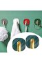 2-Piece Adhesive Retro Hanger Cabinet Door Handle Green (5496)