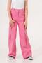 Girl's Linen Pants with Ponteres Front