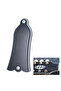 2 Holes Bell-shaped PVC Truss Rod Cover Plate Scroll Plate for Gibson LP SG Flying V ES Guitar Black - 7