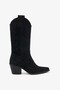 Farah Black Genuine Leather Women's Boots