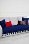 Tasseled Sofa Cover 90 X 210,Ko-19,Blue - 6