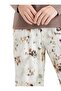 Women's Long Sleeve Mink Viscose Pajama Set C8T1N6O15 - 6
