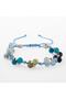 Certified Throat Chakra Zone Aquamarine, Lapis, Blue Agate Natural Stone Macrame Bracelet - 5