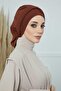 Pleated Design Ready-Made Turban,Dark Brown,Ht-108A - 6