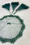 Green Bride Groom Halay Handkerchief, Glass Beads and Pearls, Henna Night Bride Wedding Bridesmaid Promise Engagement - 5