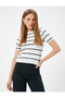 Short Sleeve Knitwear Sweater Crew Neck