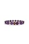 Certified Genuine Original 8mm Amethyst - Hematite Natural Stone Bracelet with Zircon Apparatus - 2