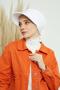 Hat with Visor, S-1, White - 3