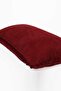 Plain Rectangular Throw Pillow Cover with Pompom Edges, K-110, Burgundy - 4