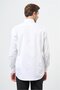 Men's White Long Sleeve Hard Collar Pocketed 100% Cotton Classic Comfort Fit Relaxed Cut Shirt 1004240323 - 5