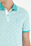 Men's Mint Polo Collar T-Shirt 50263417-Vr090 - 7