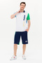 Men's White Polo Neck T-Shirt 50263442 -Vr013 - 4