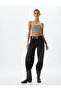 Heart Neck Lace Detailed Straps Plaid Crop Bustier - 2