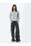 Textured Stand Collar Long Sleeve Sweater - 2