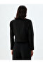 Long Sleeve Buttoned Slim Fit Crop Jacket - 4