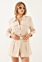 Women's Stone Casual Cargo Jacket Mbms020 60501020 - 6