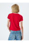 Printed T-Shirt Bias Short Sleeve Crew Neck Cotton - 4