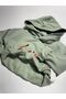 Girl's Sweatshirt Love Embroidered Hooded Mint Green - 3