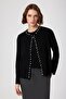 Black Pearl Detailed Women's Cardigan