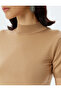 Basic Short Sleeve Sweater Lightweight Stand Collar - 5