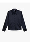 Classic Lapel Long Sleeve Satin Shirt