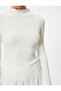 Basic High Neck Knit Sweater Long Sleeve - 5
