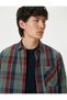 Checkered Shirt Pocket Detailed Classic Collar Buttoned