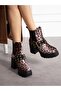 Aldena Leopard Buckle Detail Women's Boots - 3