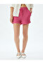 Mini Textured Shorts with Pockets and Tie Waist, Comfortable Fit - 3