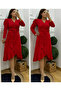 Uzunkol Midi Belted Crepe Dress - 6