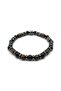 Certified Genuine Shungite - Bronzyte - Obsidian - Rhodonite - Hematite 6mm Natural Stone Bracelet with Line - 3