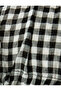 Ruffled Gingham Crop Bustier with Thick Straps and Bow Detail - 6