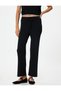Ribbed Wide-Legged Trousers with Tie Waist - 3
