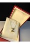 Letter Z Three-Dimensional Steel Women's Necklace • in Light Box • for Lover • for Wife • for Mother • for Friend Necklace - 3