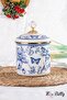 Enamel Medium Size Jar Blue Life - 2