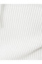 Ribbed Printed Long Sleeve Slim Fit College Hooded Sweatshirt - 6