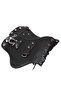 Motorcycle Universal Black PU Leather Heat Saddle Shield Deflectors For Harley Touring Sportster ... - 2