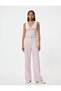 X Tuba Unusal - Palazzo Pants with Belt, Pocket and Pleat Detail - 2