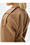 Long Double-Breasted Cashmere Coat with Epaulet Detail and Belted Pockets - 6