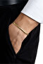 Knitted Model Yellow Plated Steel Men's Bracelet - 4
