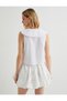 X Tuba Unsual - Floral Embroidered Baby Collar Shirt - 4